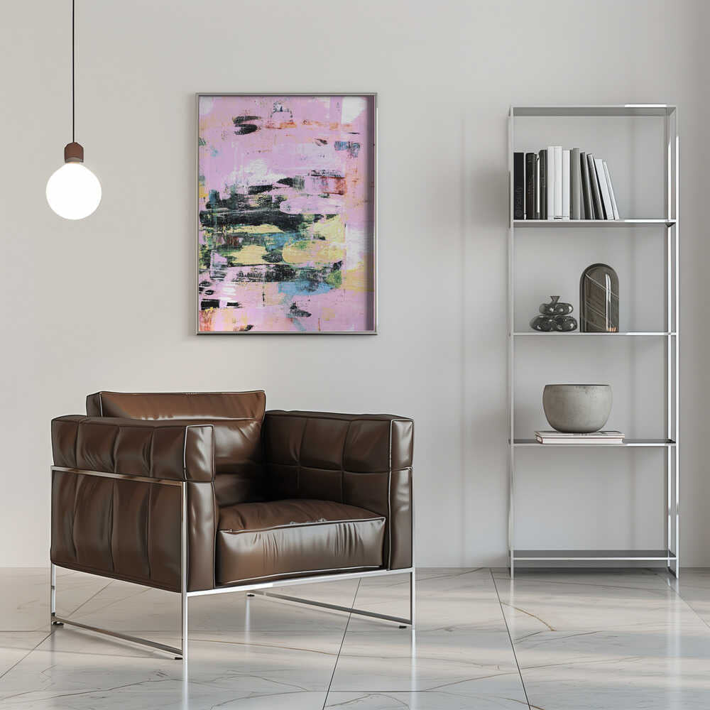 Expressive Brushstrokes With A Pastel Color - Stretched Canvas, Poster or Fine Art Print - I Heart Wall Art - Poster Print, Canvas Print or Framed Art Print