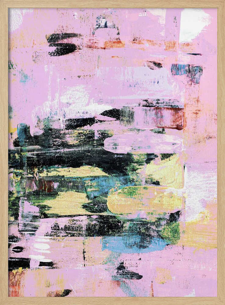 Expressive Brushstrokes With A Pastel Color - Stretched Canvas, Poster or Fine Art Print - I Heart Wall Art - Poster Print, Canvas Print or Framed Art Print