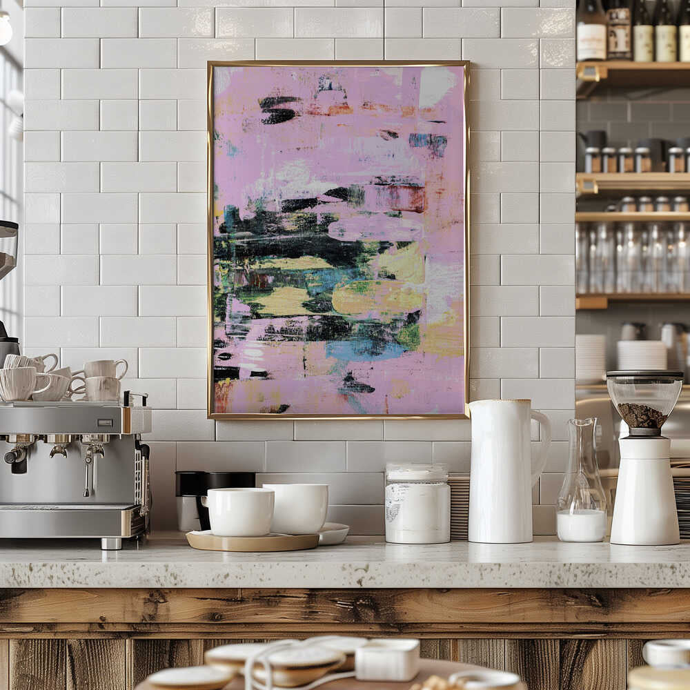 Expressive Brushstrokes With A Pastel Color - Stretched Canvas, Poster or Fine Art Print - I Heart Wall Art - Poster Print, Canvas Print or Framed Art Print