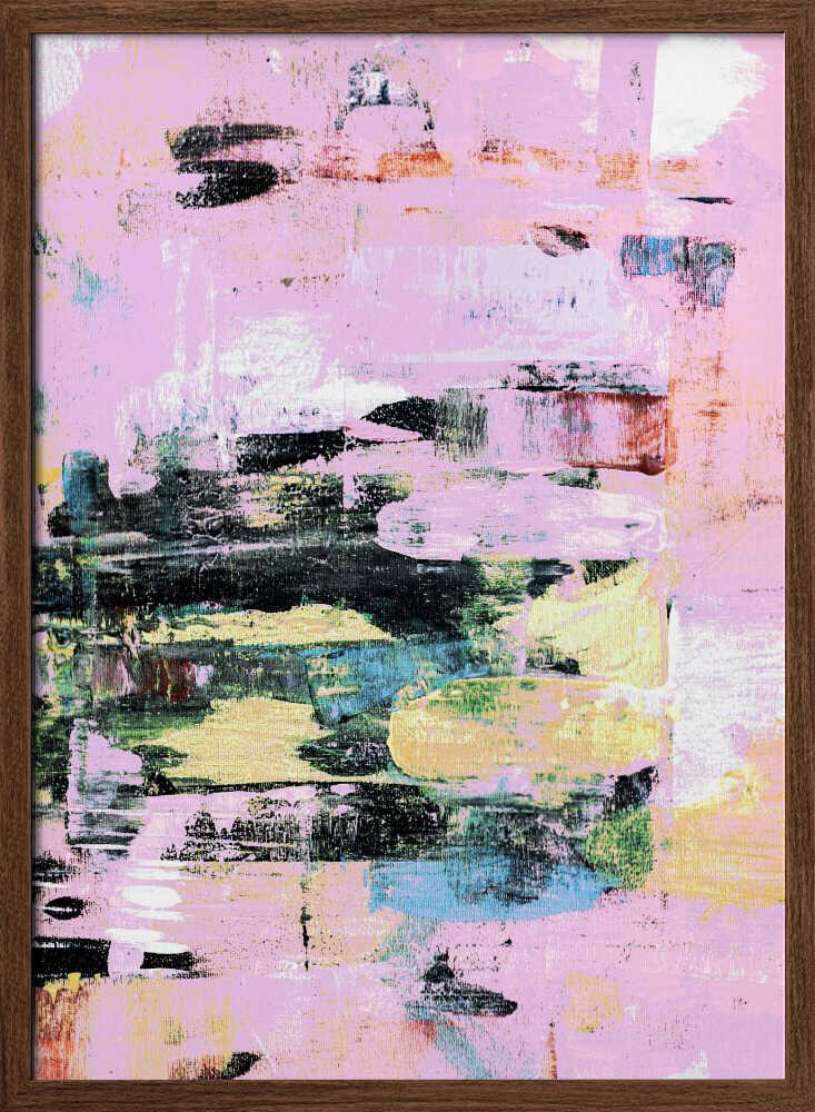 Expressive Brushstrokes With A Pastel Color - Stretched Canvas, Poster or Fine Art Print - I Heart Wall Art - Poster Print, Canvas Print or Framed Art Print