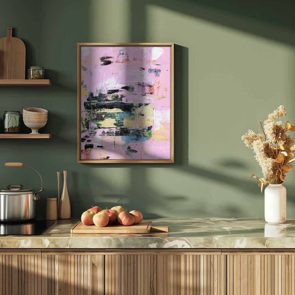 Expressive Brushstrokes With A Pastel Color - Stretched Canvas, Poster or Fine Art Print - I Heart Wall Art - Poster Print, Canvas Print or Framed Art Print