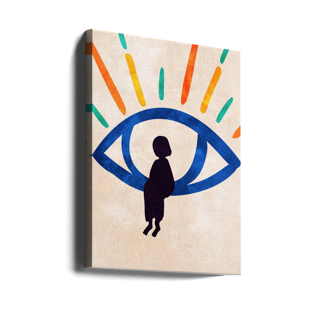 Eye of Silence, Rays of Hope - Stretched Canvas, Poster or Fine Art Print I Heart Wall Art
