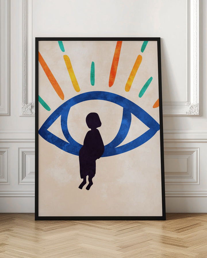 Eye of Silence, Rays of Hope - Stretched Canvas, Poster or Fine Art Print I Heart Wall Art