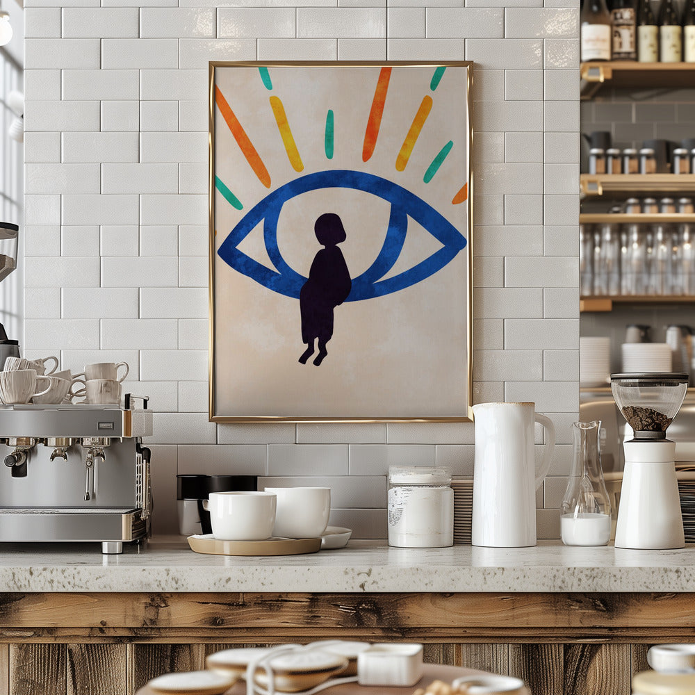 Eye of Silence, Rays of Hope - Stretched Canvas, Poster or Fine Art Print I Heart Wall Art