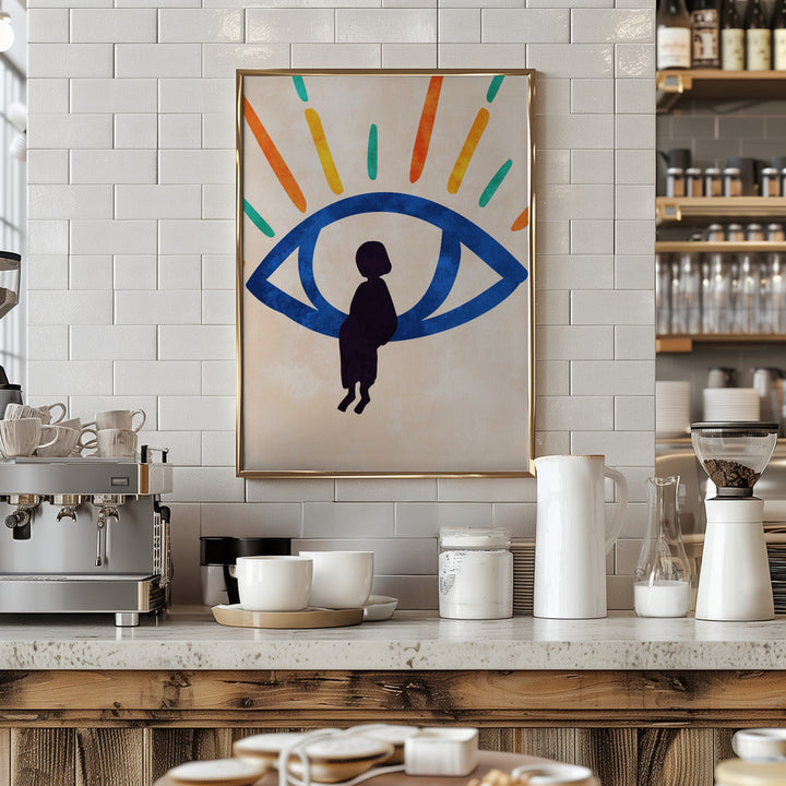 Eye of Silence, Rays of Hope - Stretched Canvas, Poster or Fine Art Print I Heart Wall Art