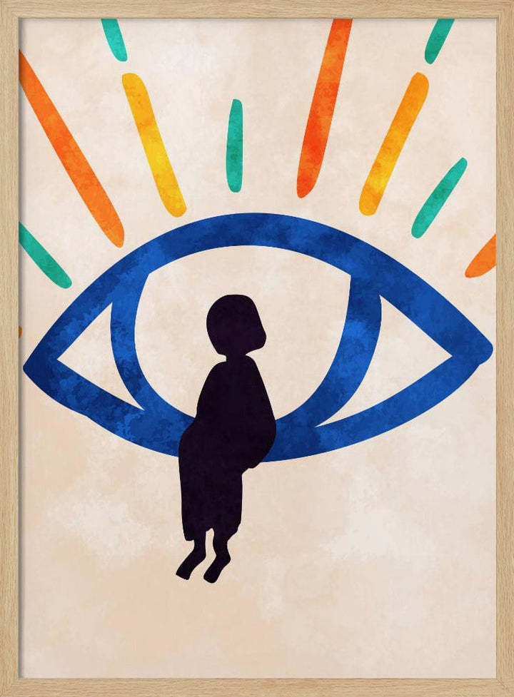 Eye of Silence, Rays of Hope - Stretched Canvas, Poster or Fine Art Print I Heart Wall Art