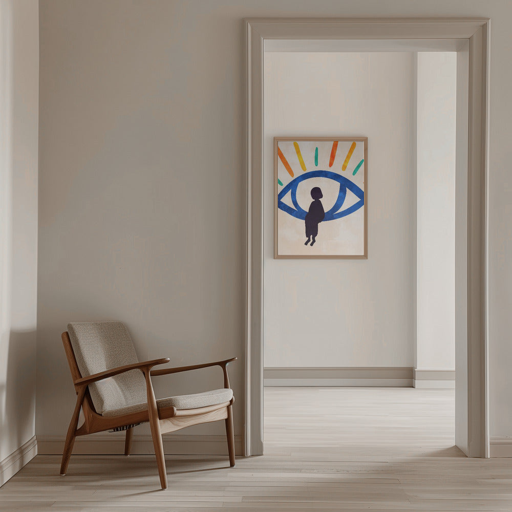 Eye of Silence, Rays of Hope - Stretched Canvas, Poster or Fine Art Print I Heart Wall Art