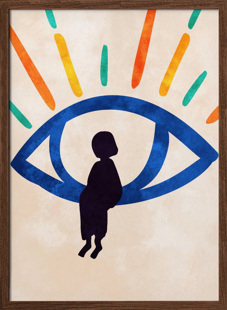 Eye of Silence, Rays of Hope - Stretched Canvas, Poster or Fine Art Print I Heart Wall Art