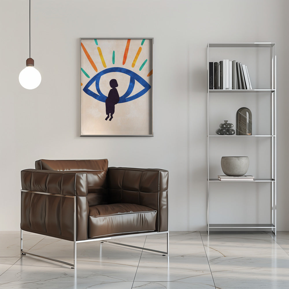 Eye of Silence, Rays of Hope - Stretched Canvas, Poster or Fine Art Print I Heart Wall Art