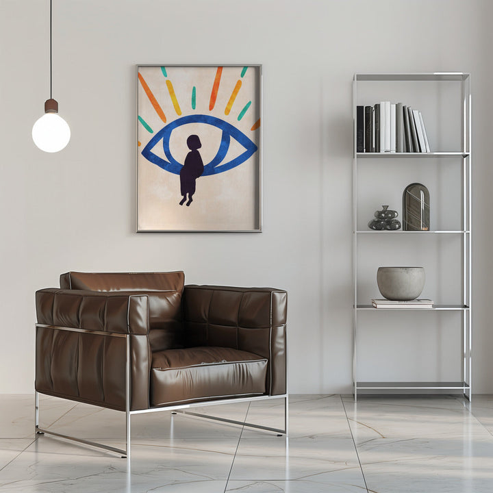 Eye of Silence, Rays of Hope - Stretched Canvas, Poster or Fine Art Print I Heart Wall Art