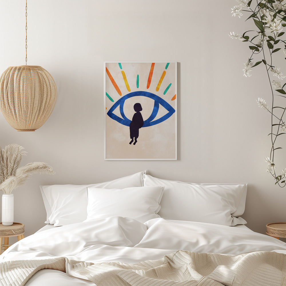 Eye of Silence, Rays of Hope - Stretched Canvas, Poster or Fine Art Print I Heart Wall Art