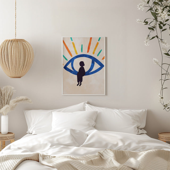 Eye of Silence, Rays of Hope - Stretched Canvas, Poster or Fine Art Print I Heart Wall Art