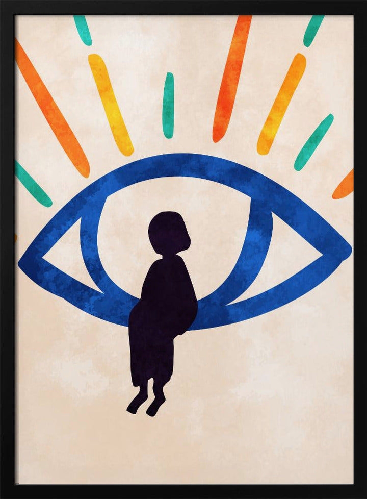 Eye of Silence, Rays of Hope - Stretched Canvas, Poster or Fine Art Print I Heart Wall Art