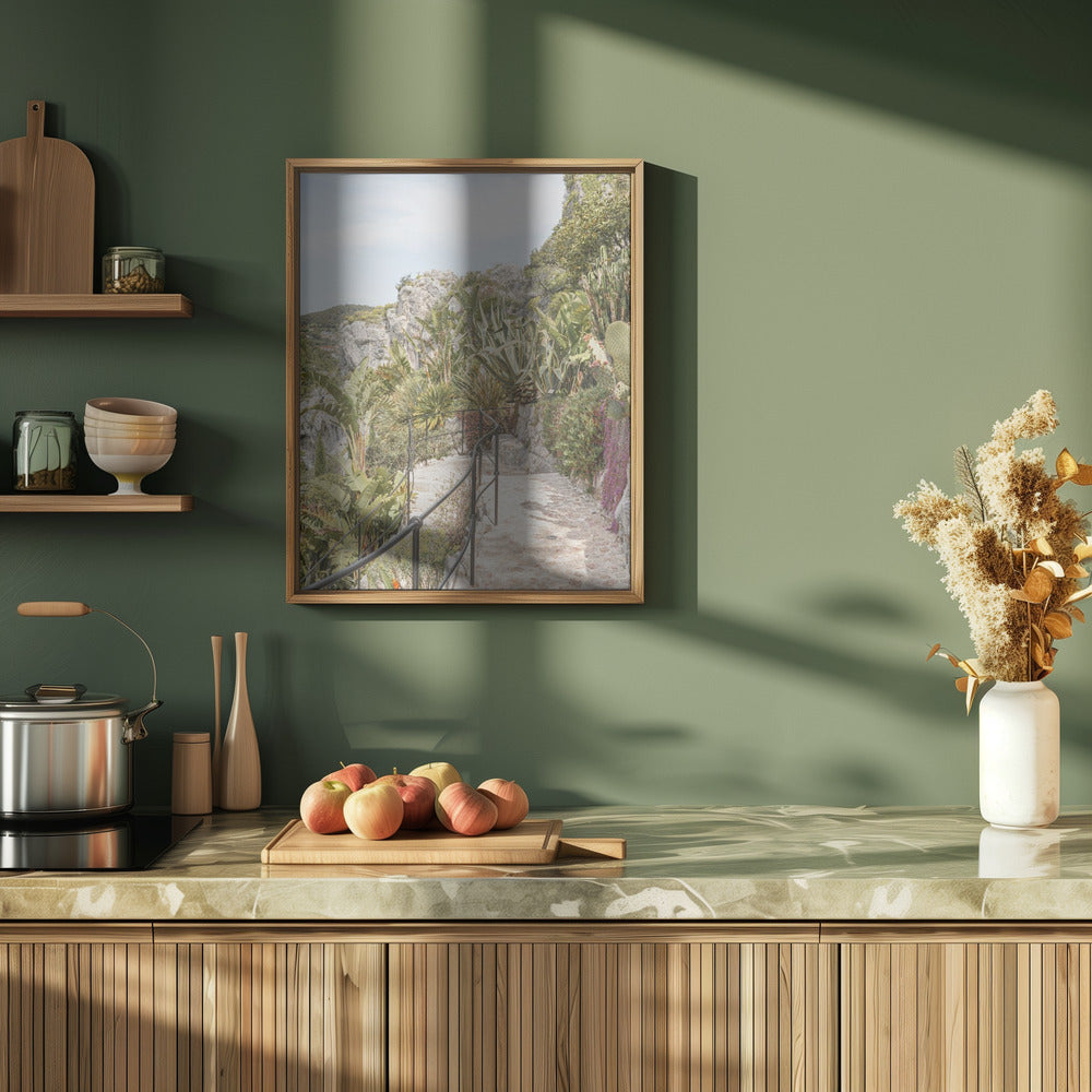 Éze Gardens - Stretched Canvas, Poster or Fine Art Print I Heart Wall Art