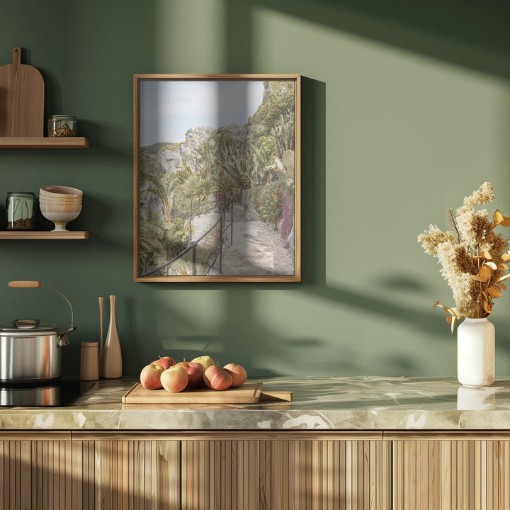 Éze Gardens - Stretched Canvas, Poster or Fine Art Print I Heart Wall Art
