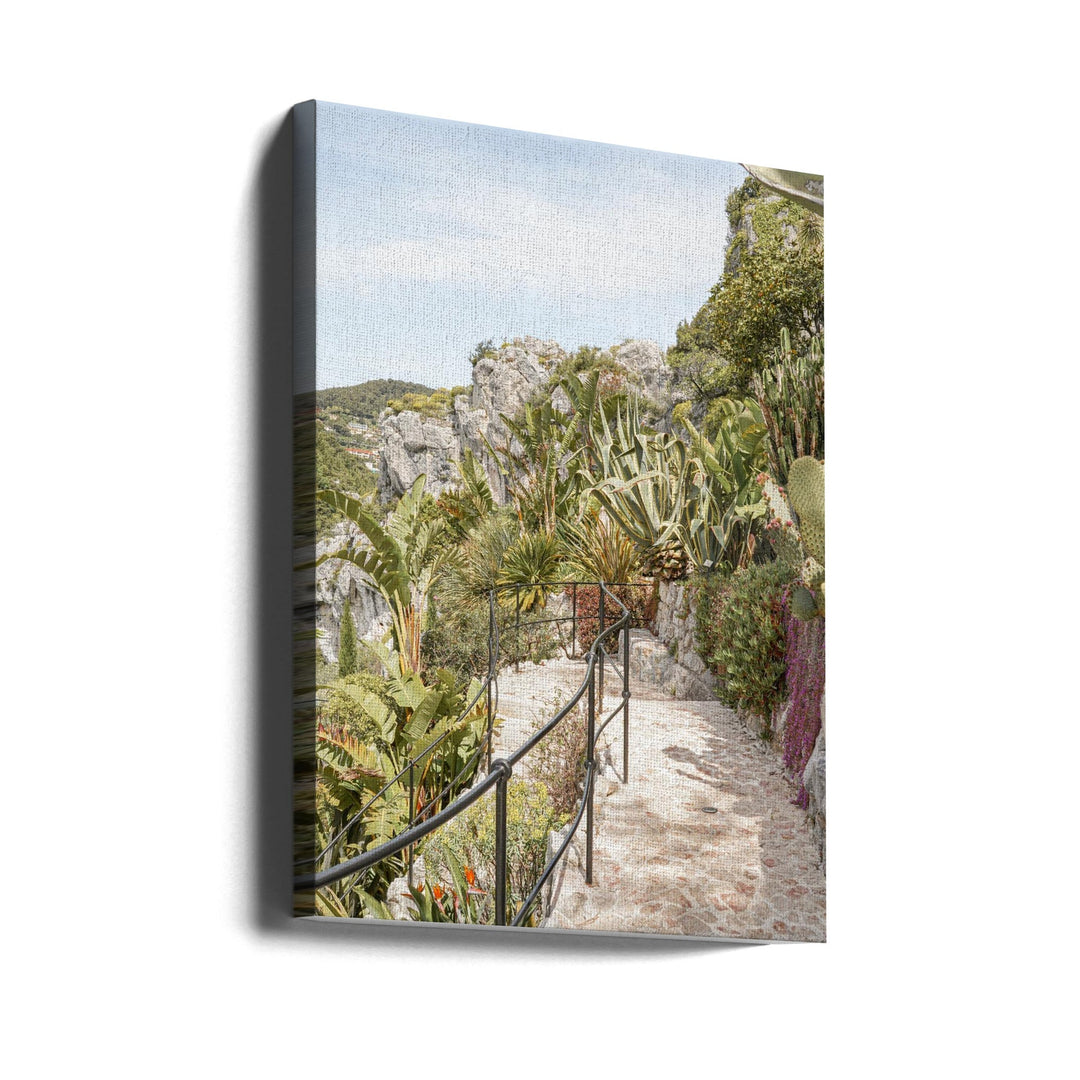 Éze Gardens - Stretched Canvas, Poster or Fine Art Print I Heart Wall Art