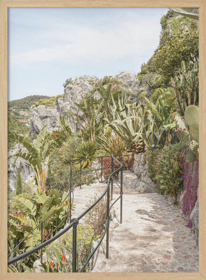 Éze Gardens - Stretched Canvas, Poster or Fine Art Print I Heart Wall Art