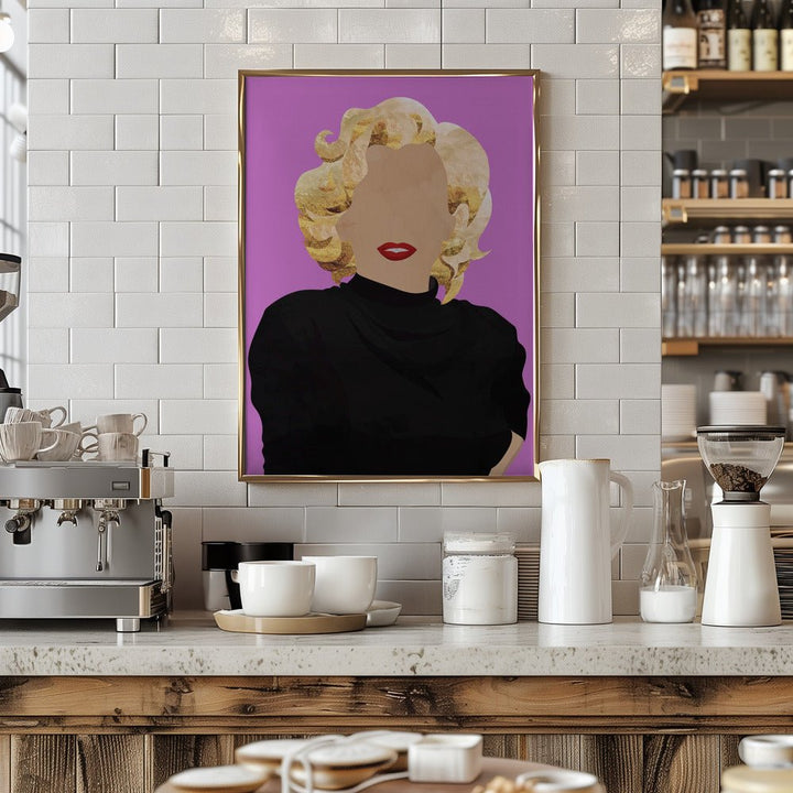 Faceless Marilyn Monroe Modern Art - Stretched Canvas, Poster or Fine Art Print - I Heart Wall Art - Poster Print, Canvas Print or Framed Art Print