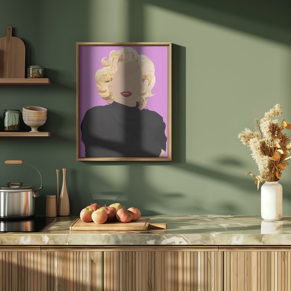 Faceless Marilyn Monroe Modern Art - Stretched Canvas, Poster or Fine Art Print - I Heart Wall Art - Poster Print, Canvas Print or Framed Art Print