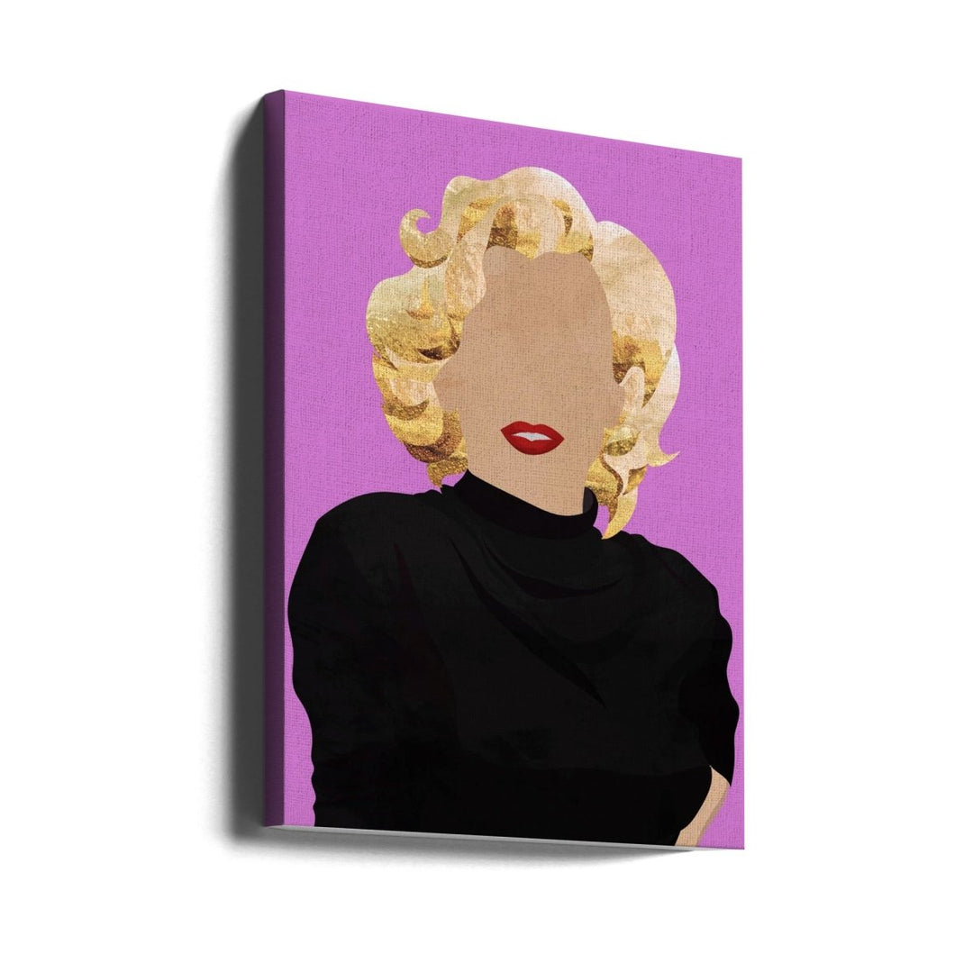 Faceless Marilyn Monroe Modern Art - Stretched Canvas, Poster or Fine Art Print - I Heart Wall Art - Poster Print, Canvas Print or Framed Art Print