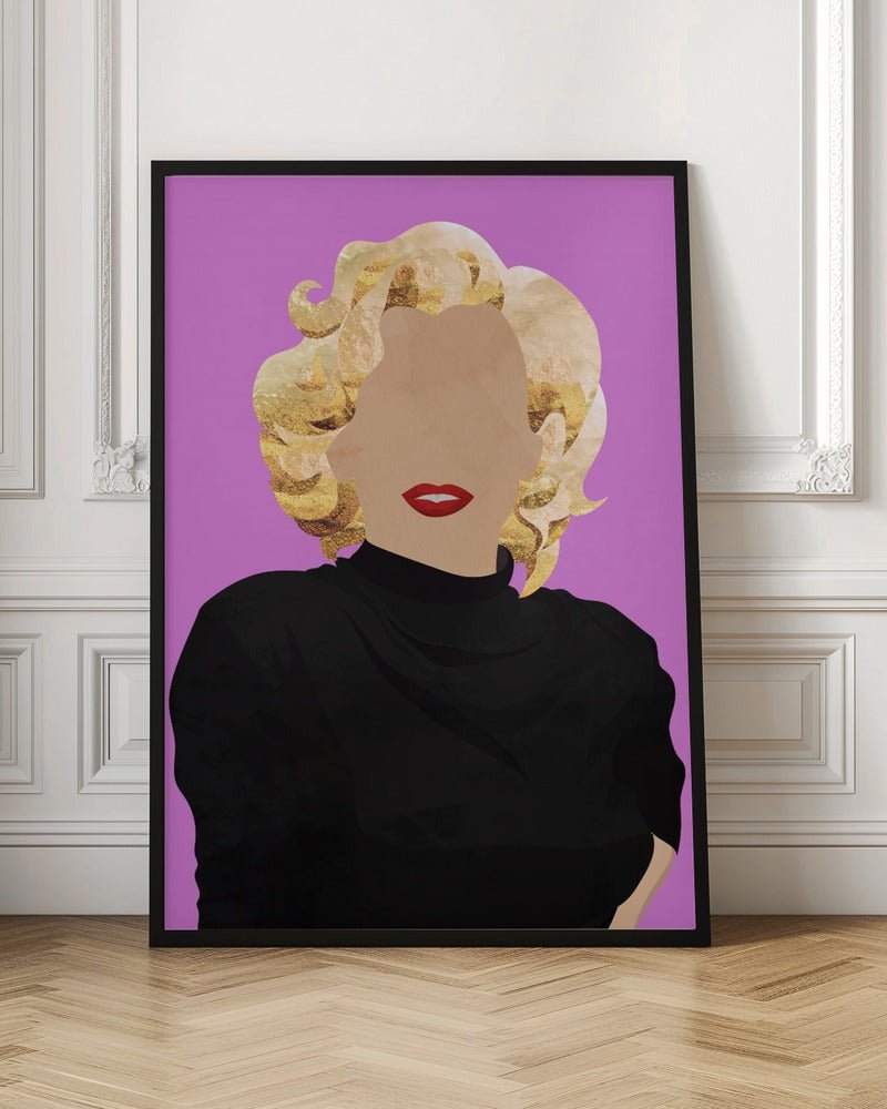 Faceless Marilyn Monroe Modern Art - Stretched Canvas, Poster or Fine Art Print - I Heart Wall Art - Poster Print, Canvas Print or Framed Art Print