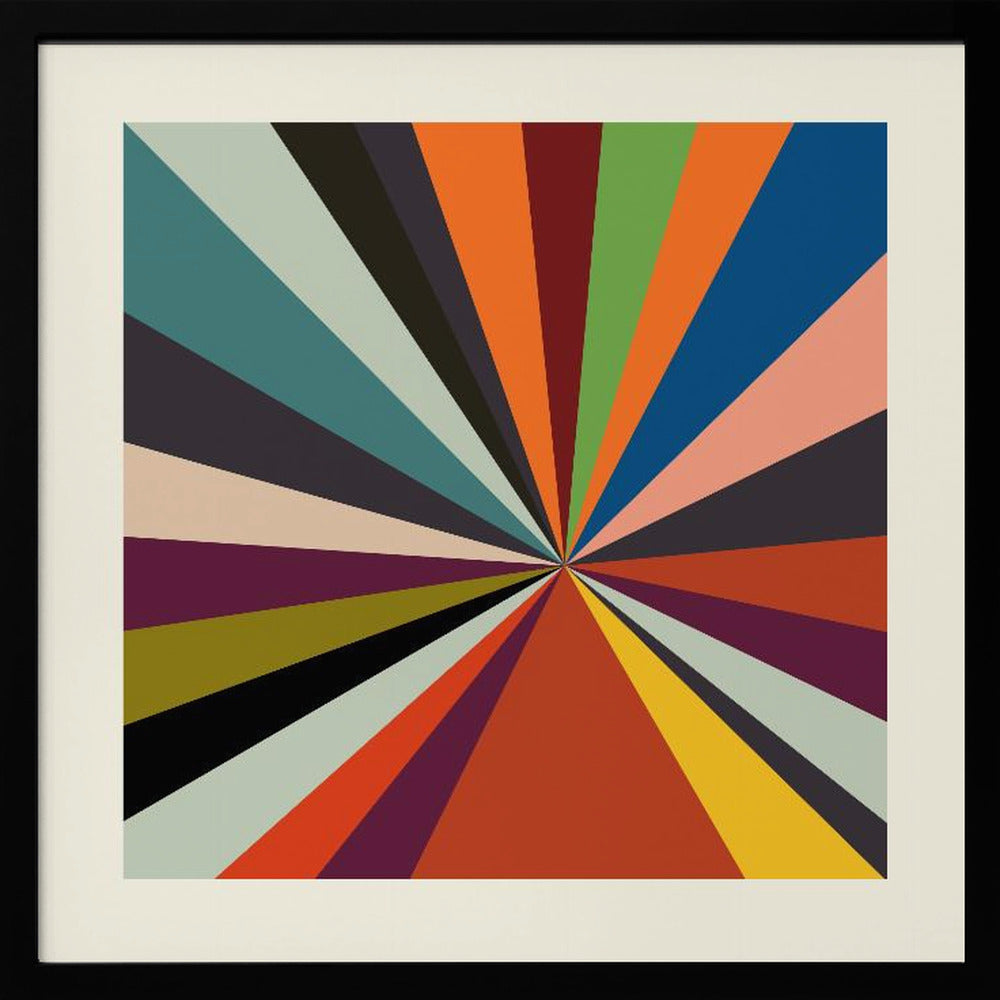 Faces Stripes Minimal - Square Stretched Canvas, Poster or Fine Art Print I Heart Wall Art