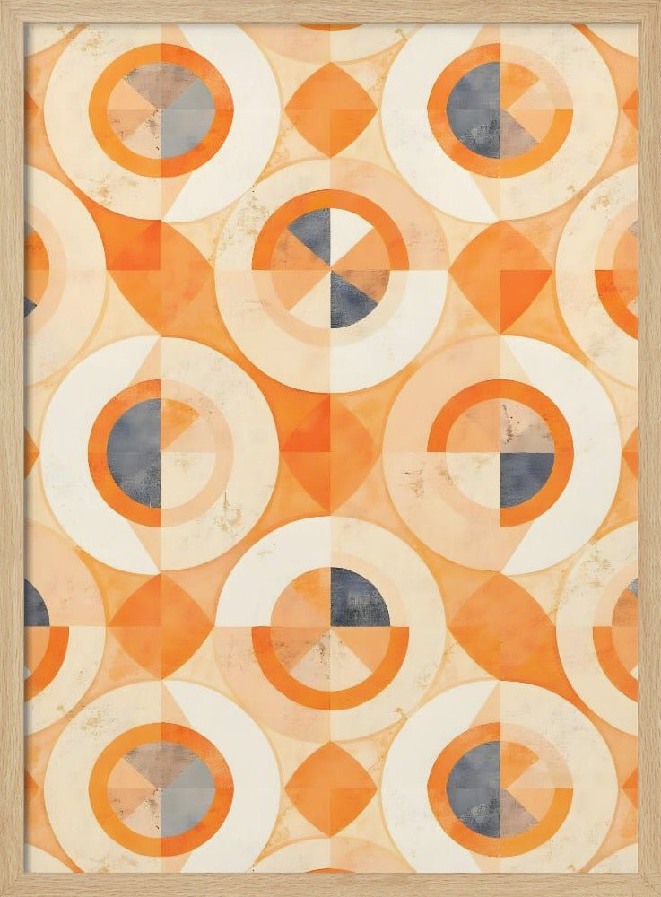 Faded Terra Geometrics - Stretched Canvas, Poster or Fine Art Print - I Heart Wall Art - Poster Print, Canvas Print or Framed Art Print