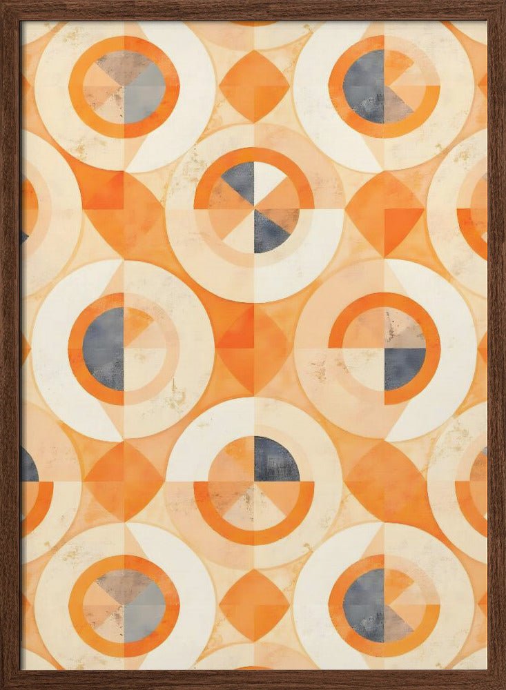Faded Terra Geometrics - Stretched Canvas, Poster or Fine Art Print - I Heart Wall Art - Poster Print, Canvas Print or Framed Art Print