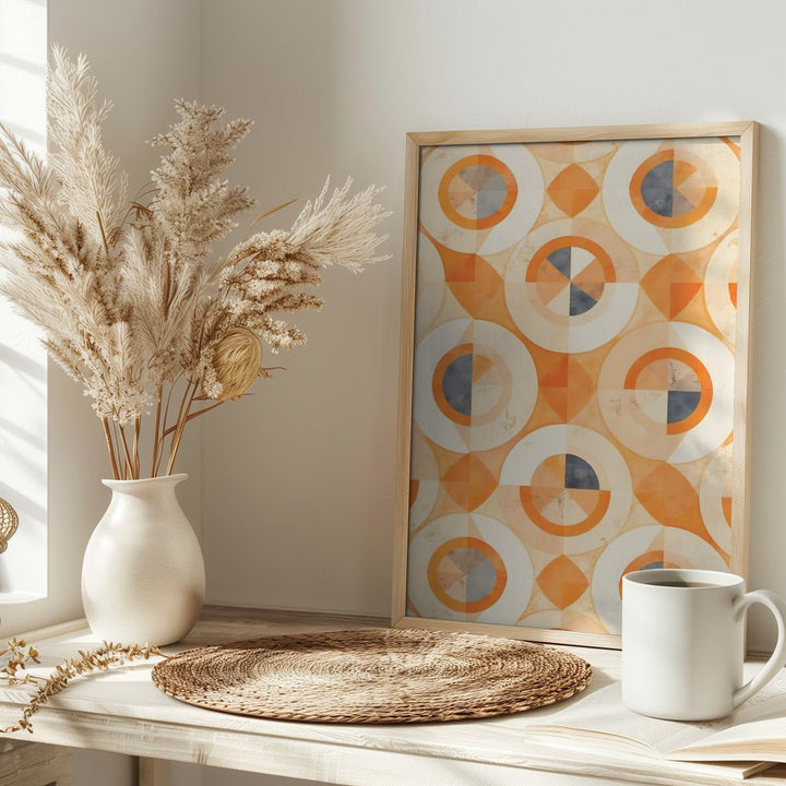 Faded Terra Geometrics - Stretched Canvas, Poster or Fine Art Print - I Heart Wall Art - Poster Print, Canvas Print or Framed Art Print