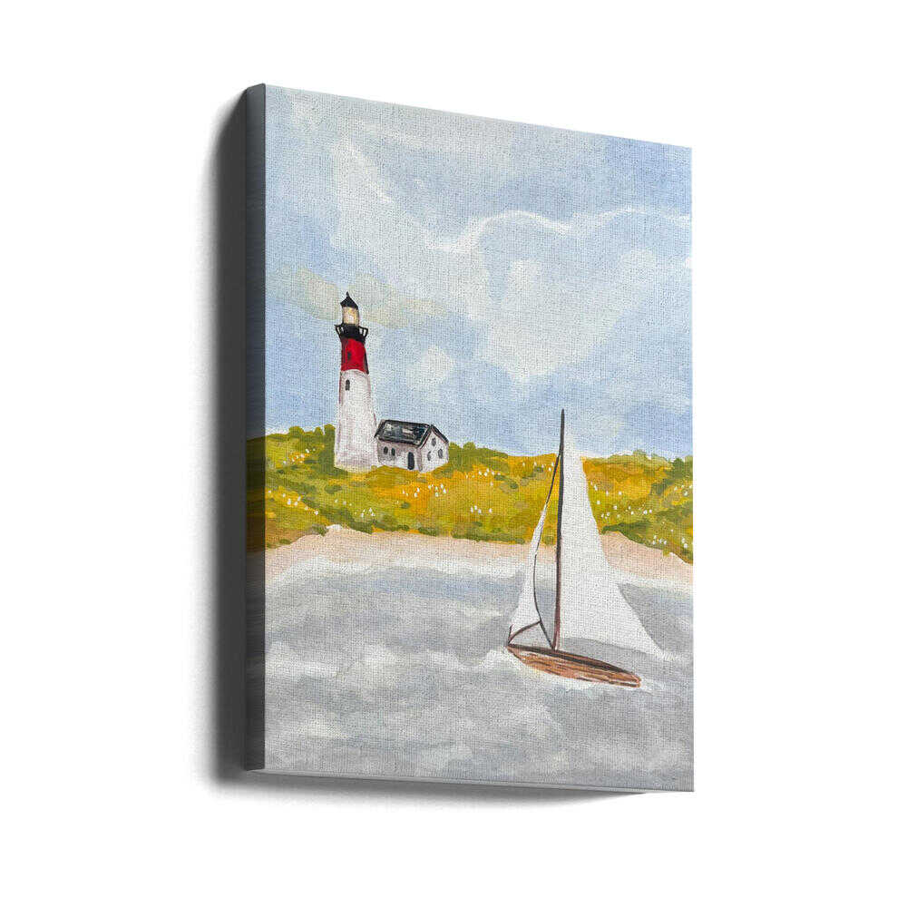Fall Lighthouse - Stretched Canvas, Poster or Fine Art Print - I Heart Wall Art - Poster Print, Canvas Print or Framed Art Print