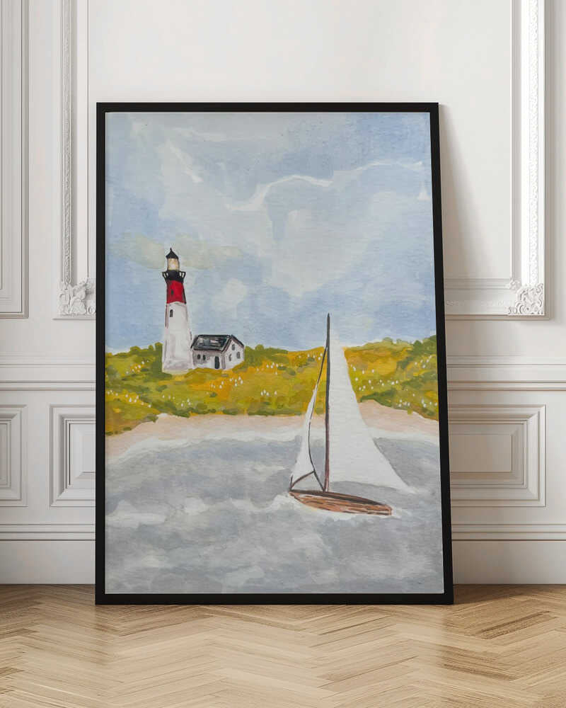 Fall Lighthouse - Stretched Canvas, Poster or Fine Art Print - I Heart Wall Art - Poster Print, Canvas Print or Framed Art Print