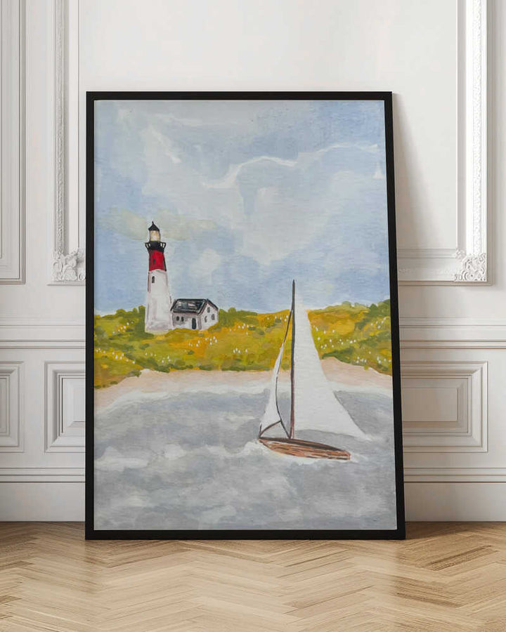 Fall Lighthouse - Stretched Canvas, Poster or Fine Art Print - I Heart Wall Art - Poster Print, Canvas Print or Framed Art Print