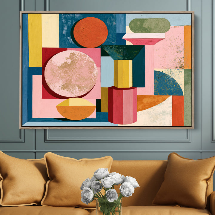 xxxx by IHeartStudio - Colourful Geometric Canvas Print