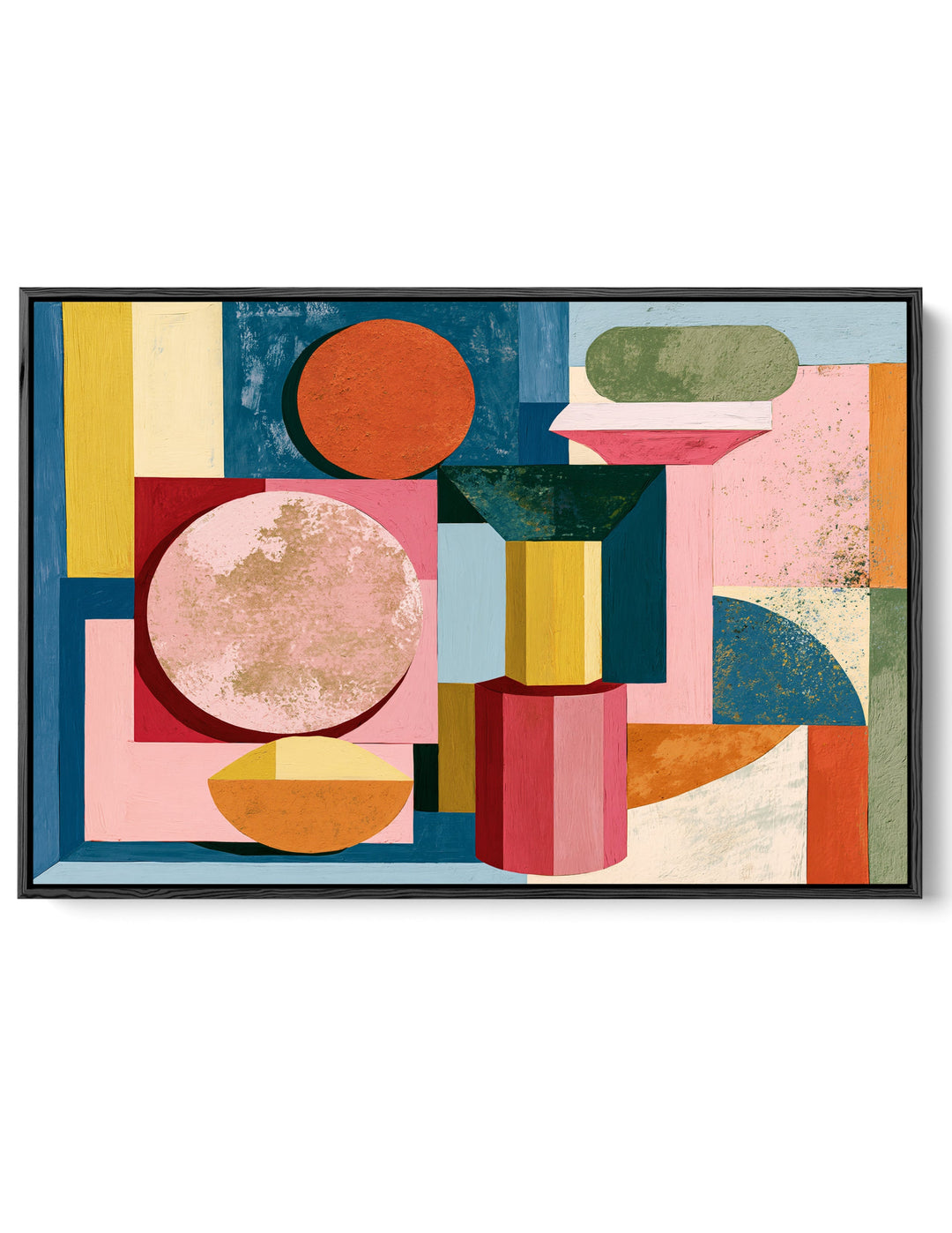xxxx by IHeartStudio - Colourful Geometric Canvas Print