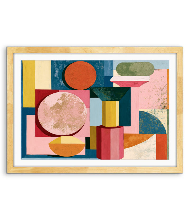 xxxx by IHeartStudio - Colourful Geometric Canvas Print