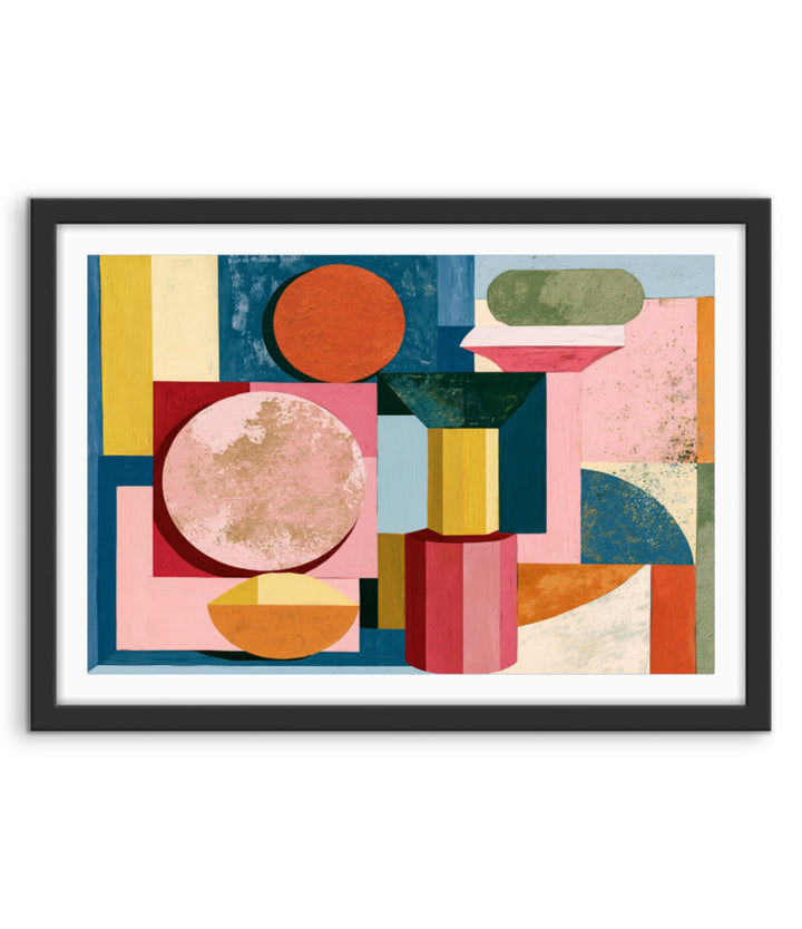 xxxx by IHeartStudio - Colourful Geometric Canvas Print