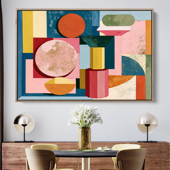 xxxx by IHeartStudio - Colourful Geometric Canvas Print