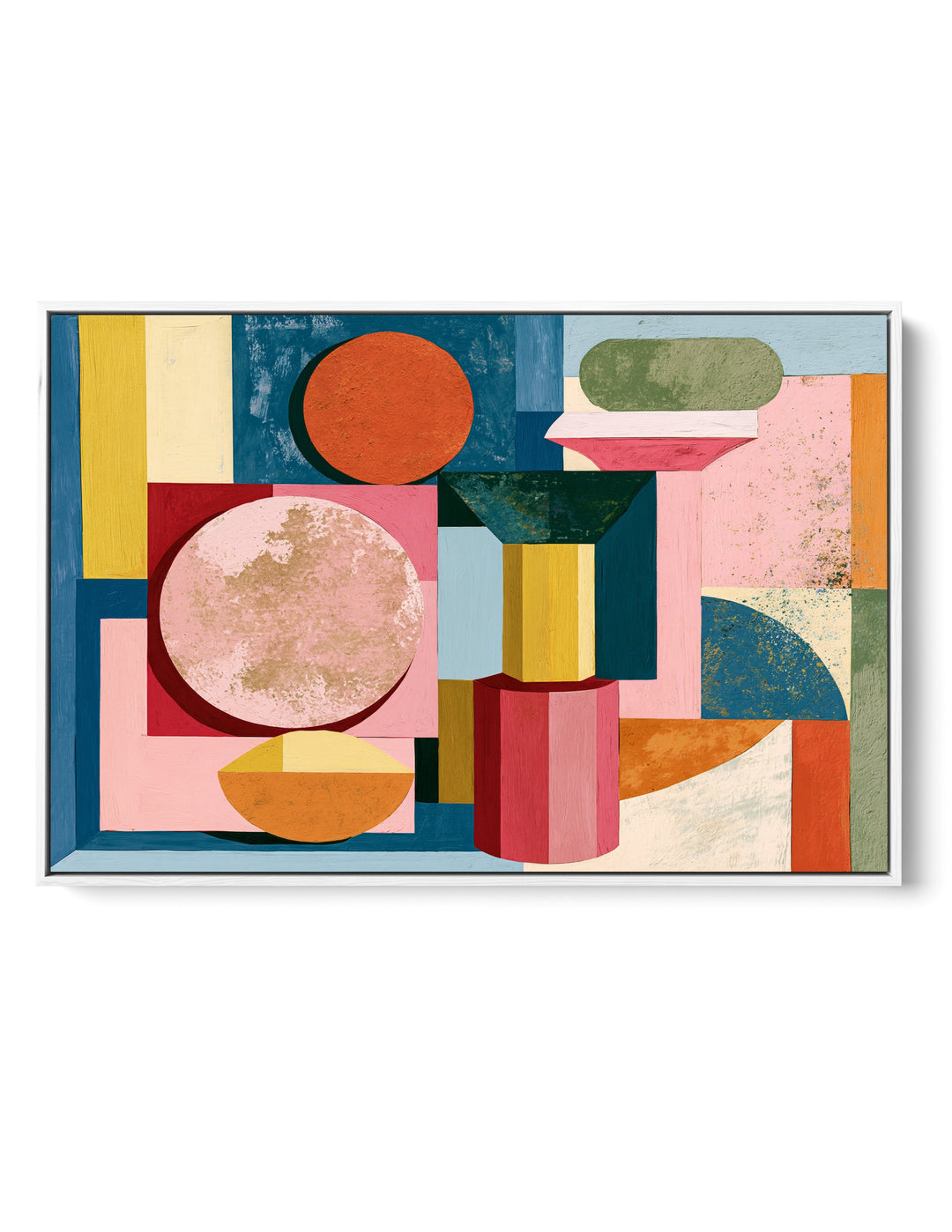xxxx by IHeartStudio - Colourful Geometric Canvas Print