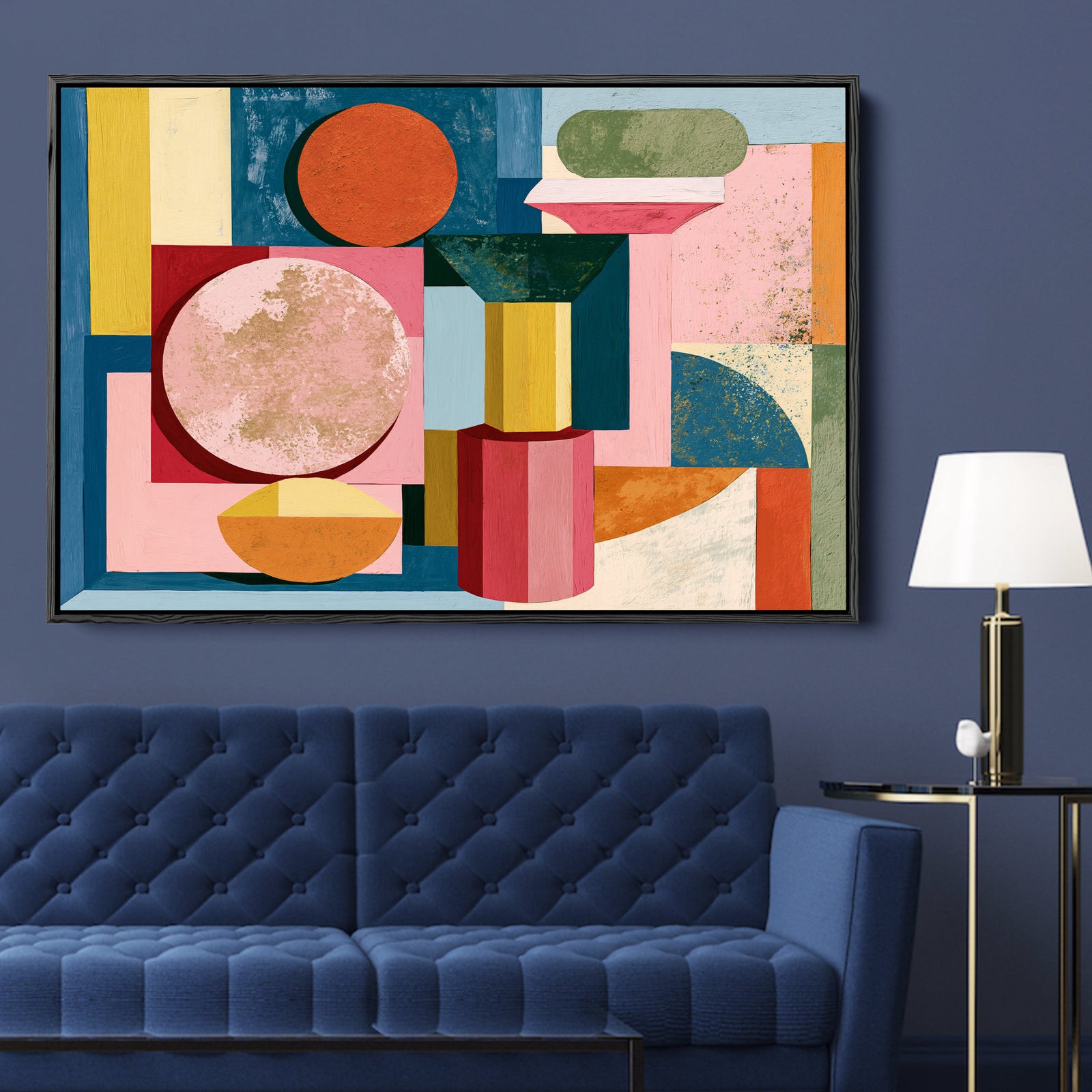 xxxx by IHeartStudio - Colourful Geometric Canvas Print