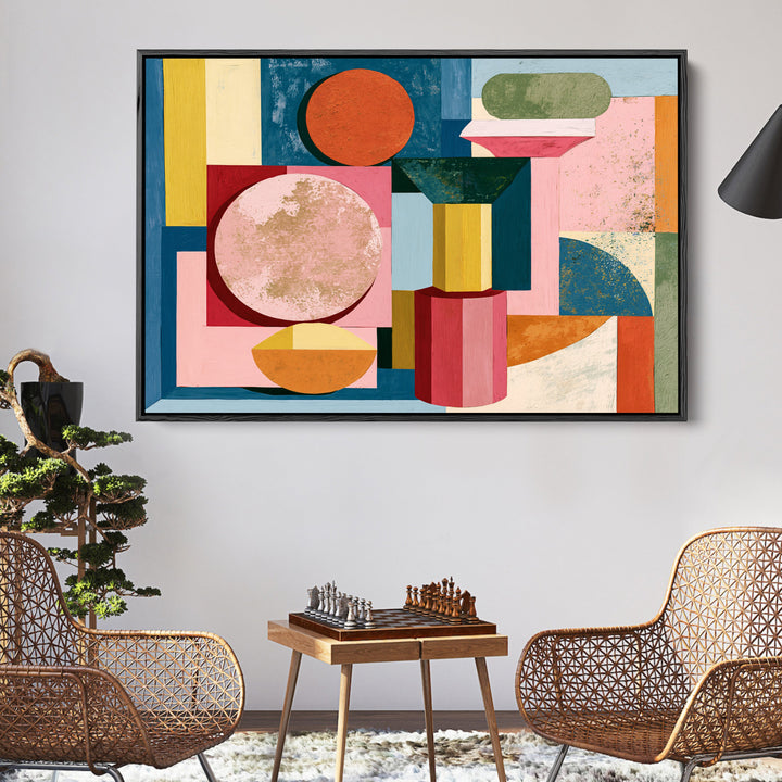 xxxx by IHeartStudio - Colourful Geometric Canvas Print