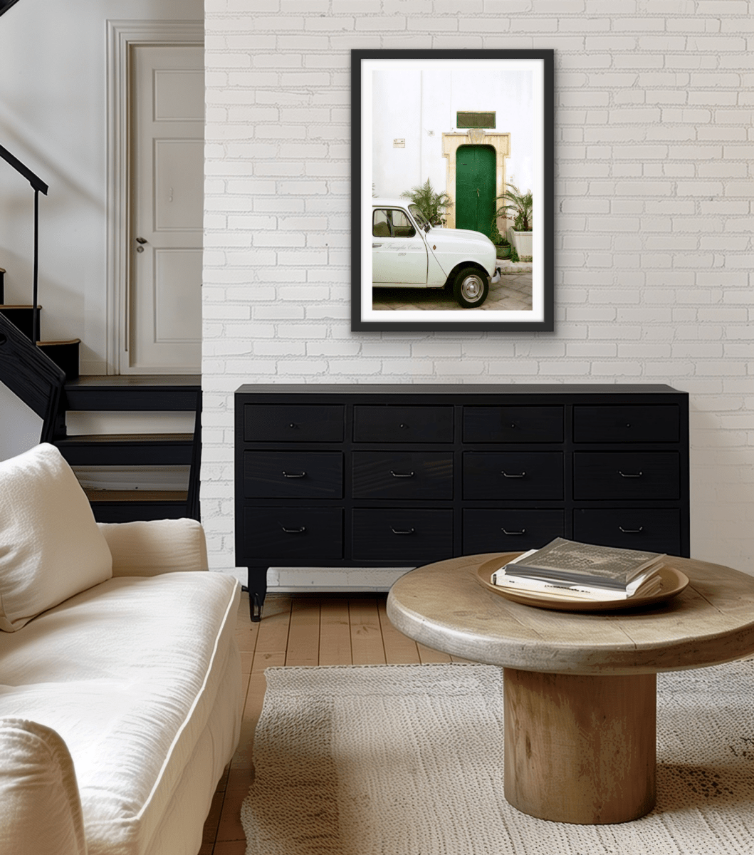Famiglia Giaccia 1989 - Vintage Car Stretched Canvas or Fine Art Print - I Heart Wall Art - Poster Print, Canvas Print or Framed Art Print