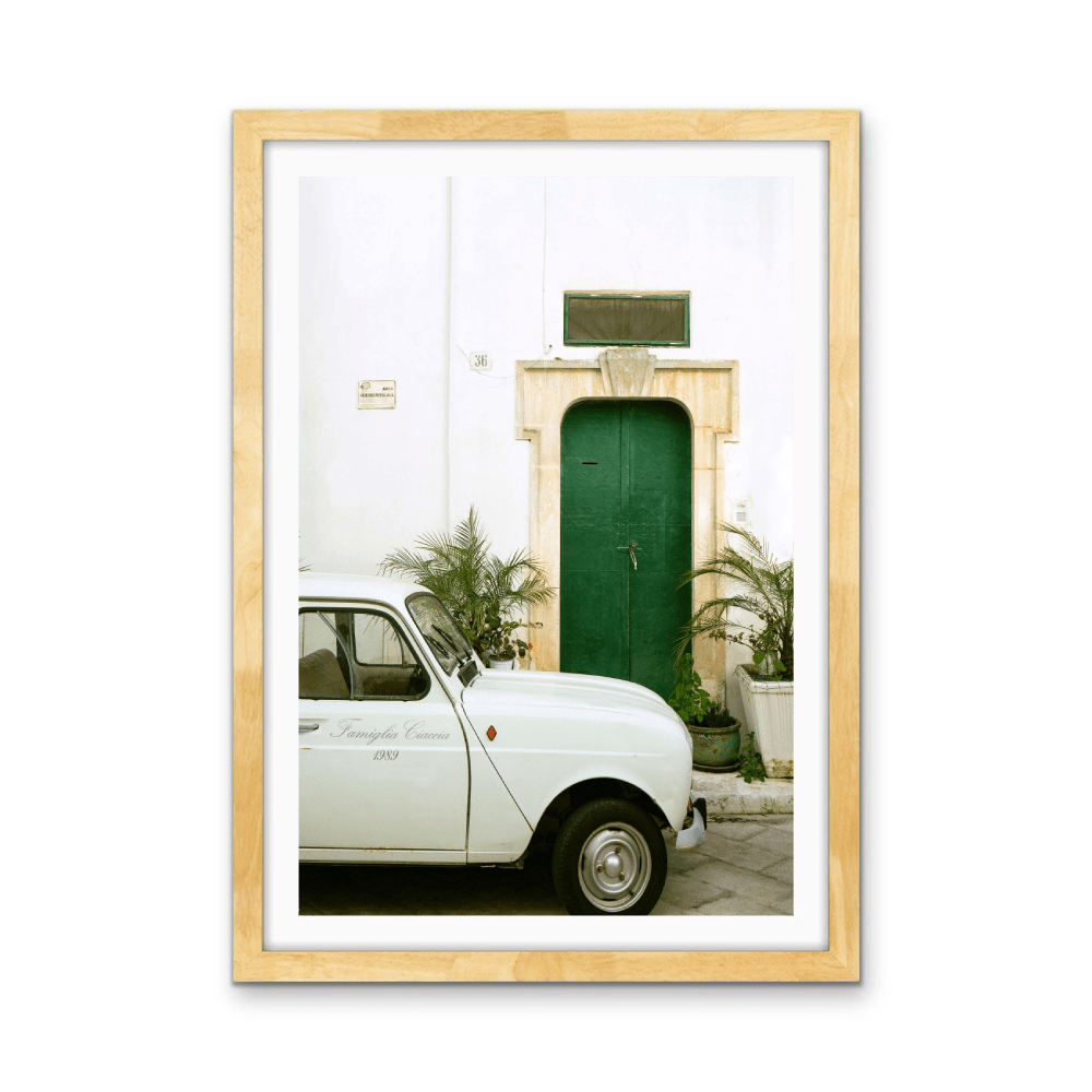 Famiglia Giaccia 1989 - Vintage Car Stretched Canvas or Fine Art Print - I Heart Wall Art - Poster Print, Canvas Print or Framed Art Print