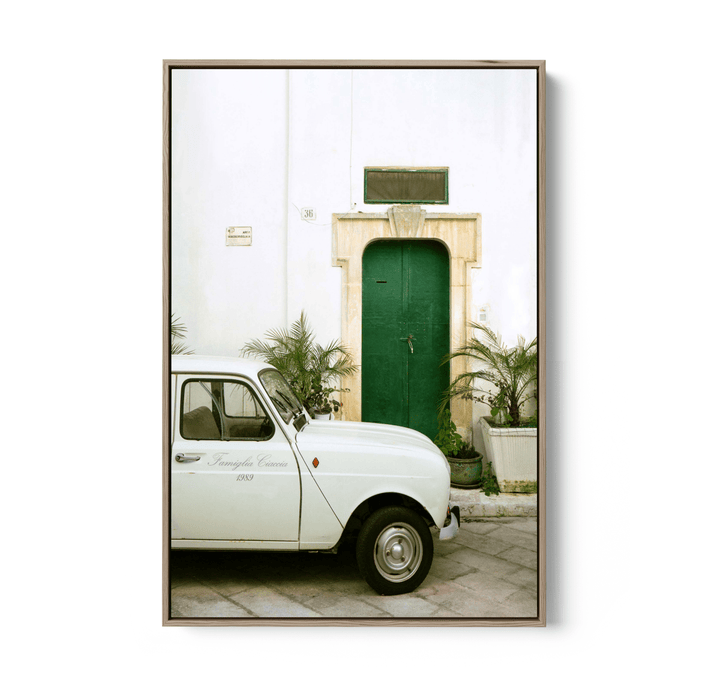 Famiglia Giaccia 1989 - Vintage Car Stretched Canvas or Fine Art Print - I Heart Wall Art - Poster Print, Canvas Print or Framed Art Print