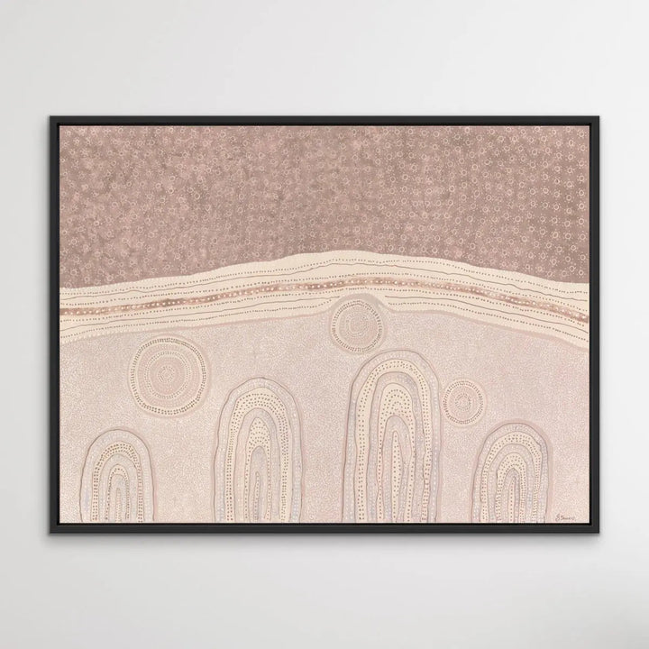 Family -  Aboriginal Art Print by Holly Stowers - Canvas or Fine Art Print - Dot Painting I Heart Wall Art Australia 