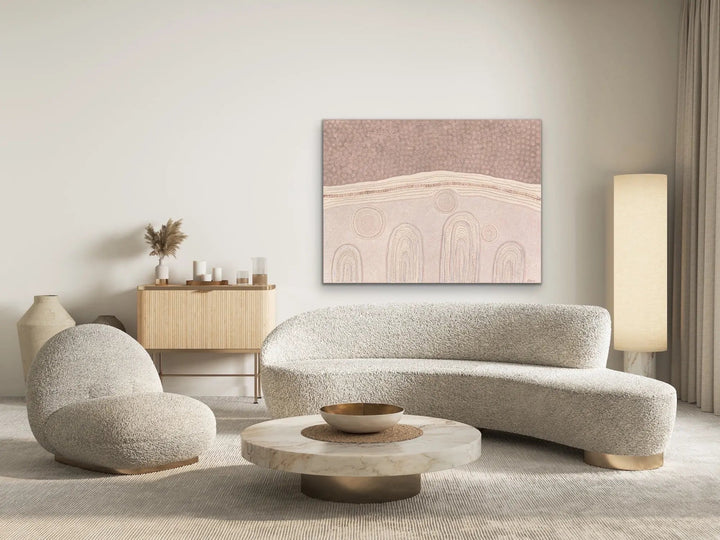 Family -  Aboriginal Art Print by Holly Stowers - Canvas or Fine Art Print - Dot Painting I Heart Wall Art Australia 