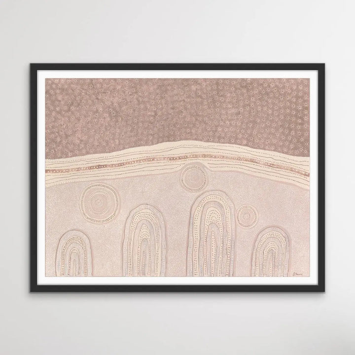 Family -  Aboriginal Art Print by Holly Stowers - Canvas or Fine Art Print - Dot Painting I Heart Wall Art Australia 