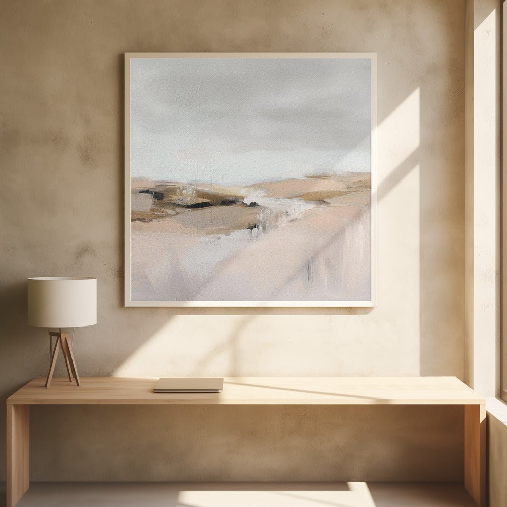 Farm View - Square Stretched Canvas, Poster or Fine Art Print - I Heart Wall Art - Poster Print, Canvas Print or Framed Art Print