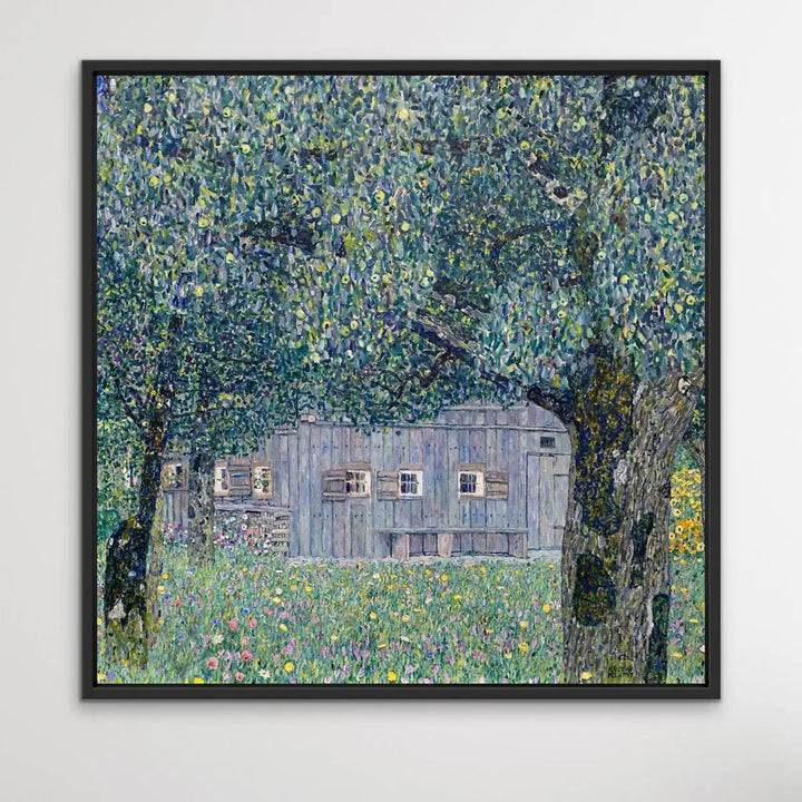 Farmhouse In Upper Austria by Gustav Klimt - Square Classic Landscape Print I Heart Wall Art Australia 