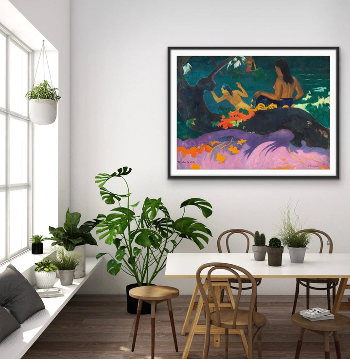 Fatata te Miti 1892 by Paul Gauguin - Colourful Classic Canvas or Art Print - I Heart Wall Art