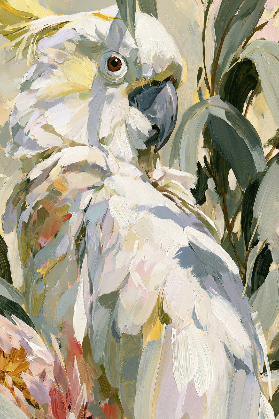 Feathered III by IHeartStudio - Australiana White Cockatoo Canvas And Art Print